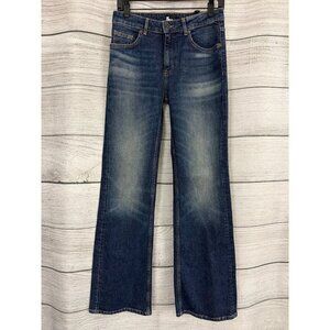 NWT The Kooples Dark Blue Flare Jeans Size 38